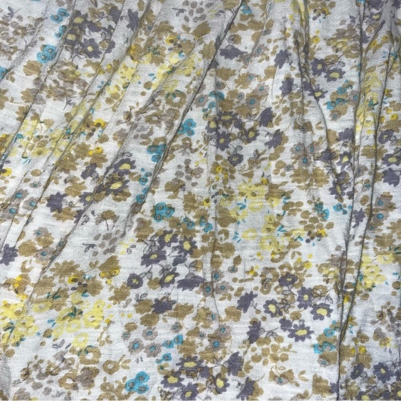 Lucky Brand Smocked Peasant Flutter Sleeves Blouse - Picture 2 of 3